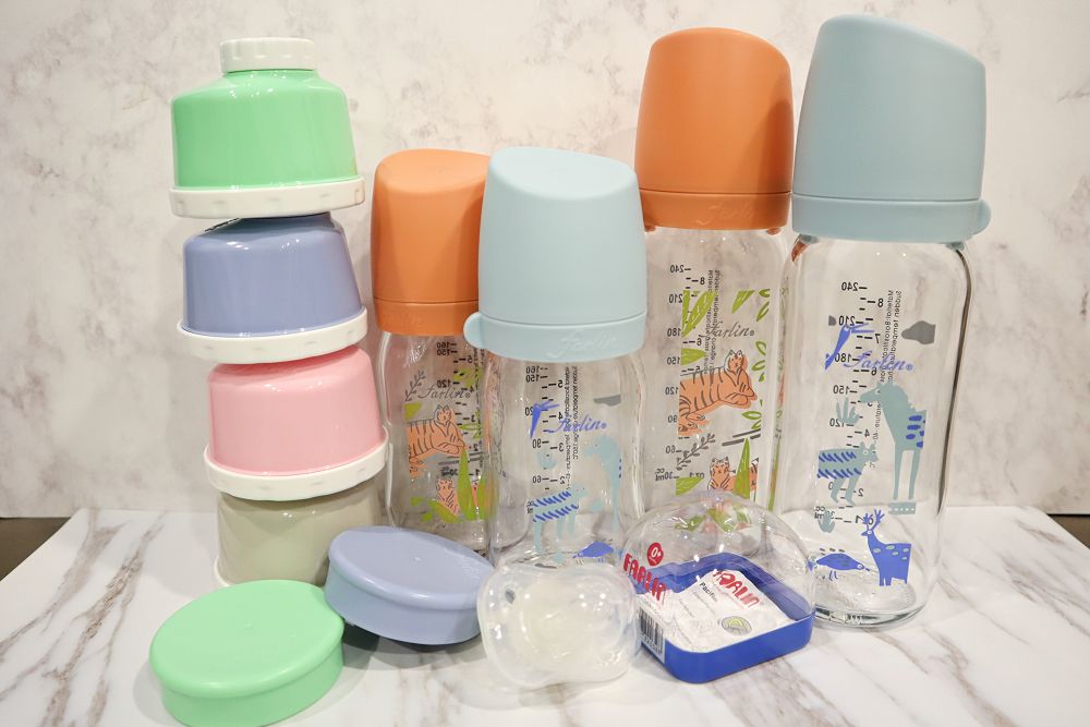 FARLIN城市心旅行寬口徑玻璃奶瓶