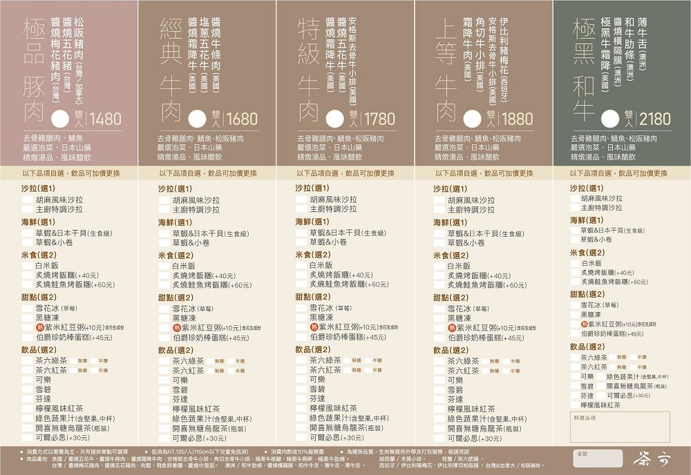 茶六燒肉2022菜單訂位秘訣線上訂CP值超高燒肉